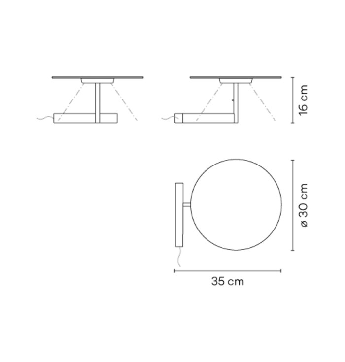 Lámpara de sobremesa FLAT Altura 16cm -  7